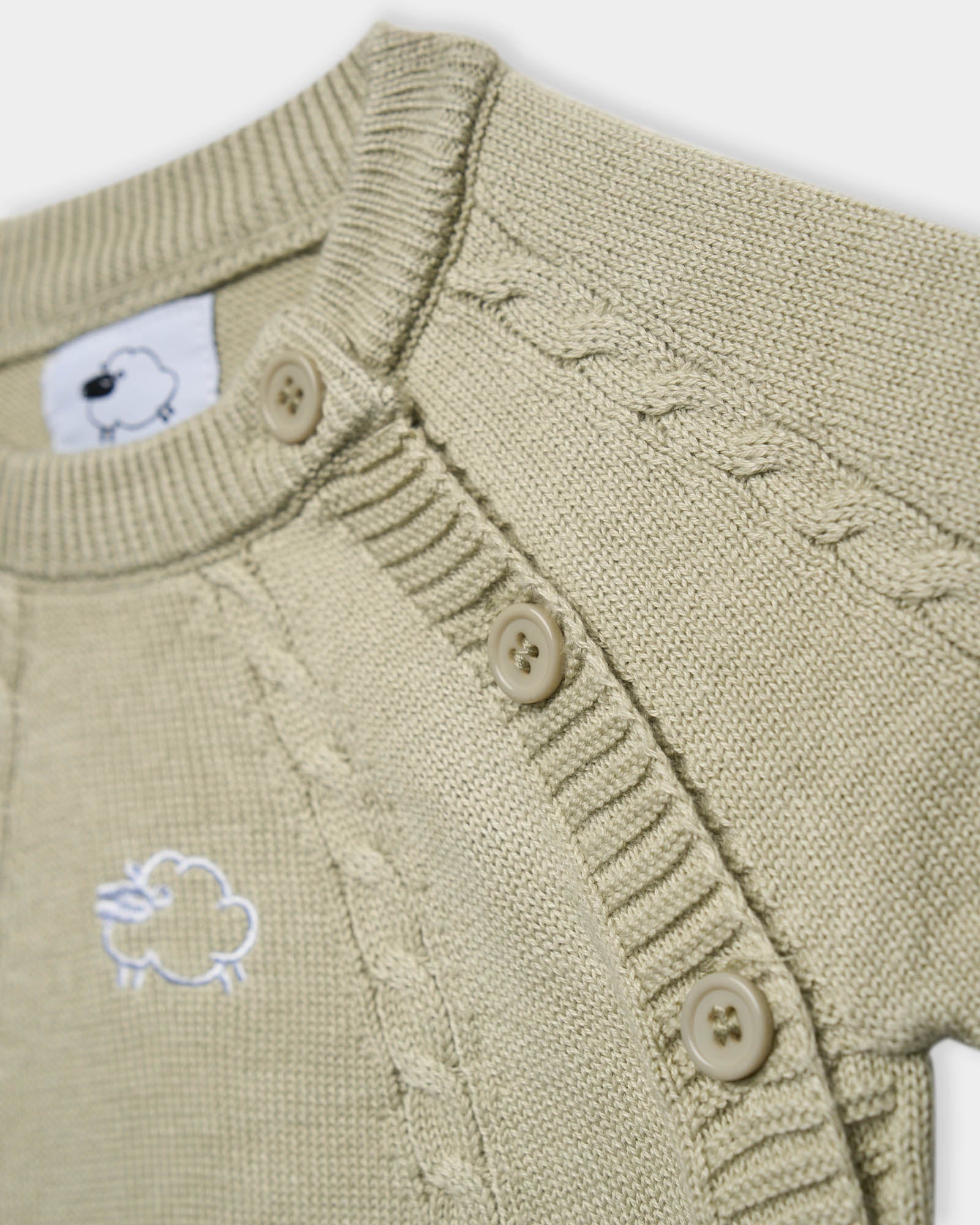 Completino coordinato Treccia - Verde - neonato