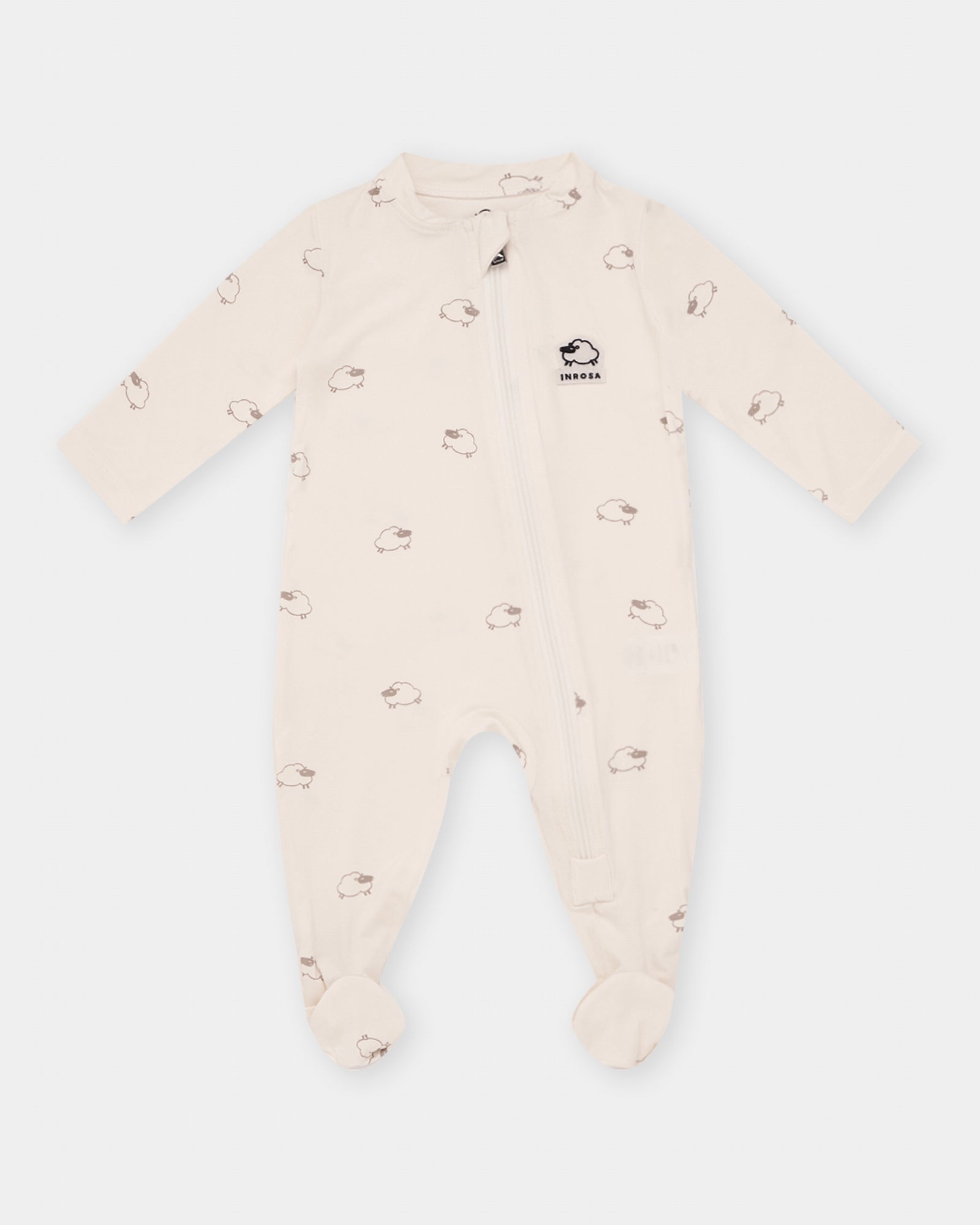 Tutina Pinky con zip in bambù