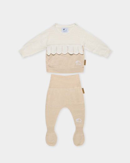 Completino coordinato Bimba - Beige - neonata