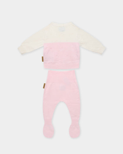 Completino coordinato Bimba - Rosa - neonata