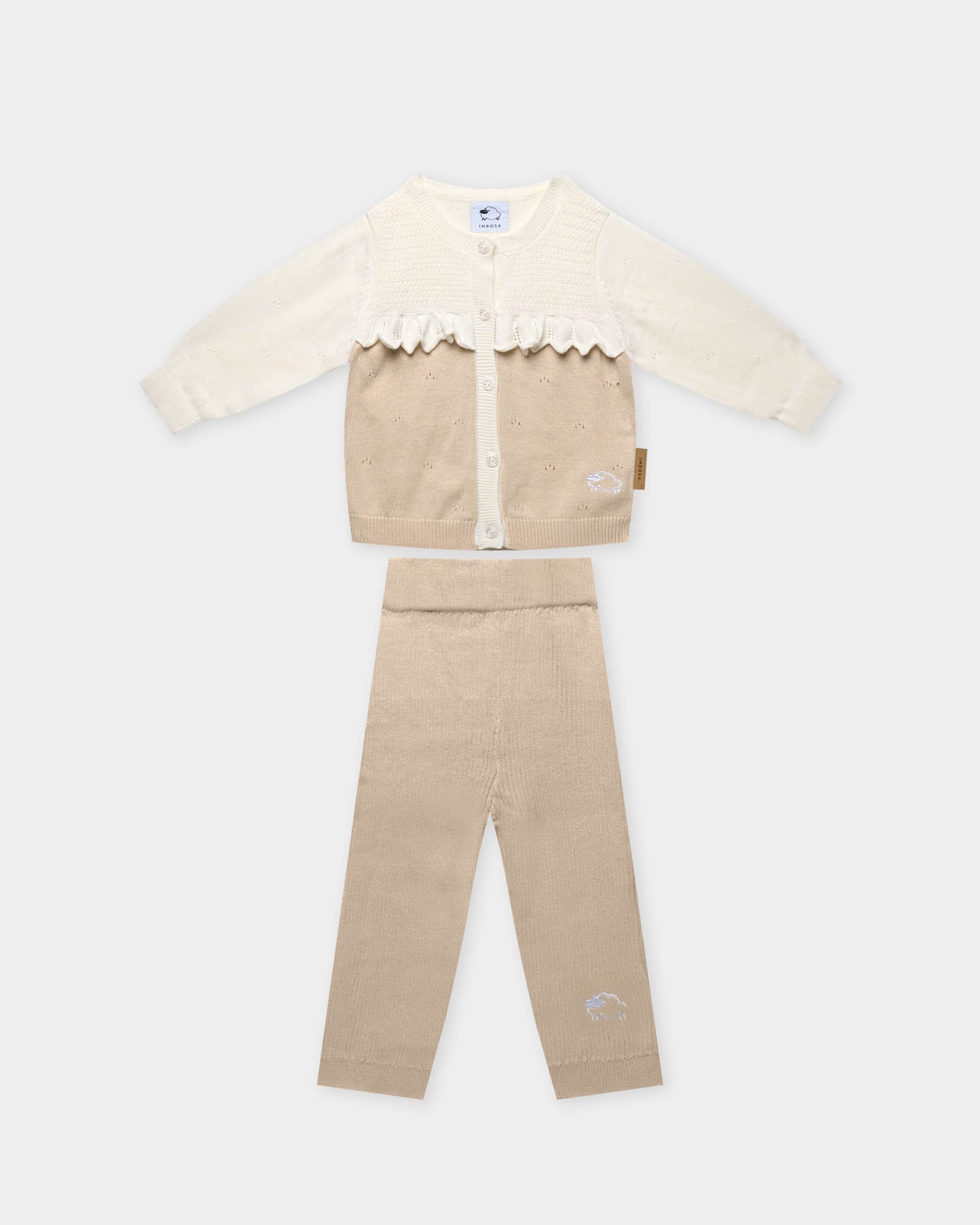 Completino coordinato Bimba - Beige