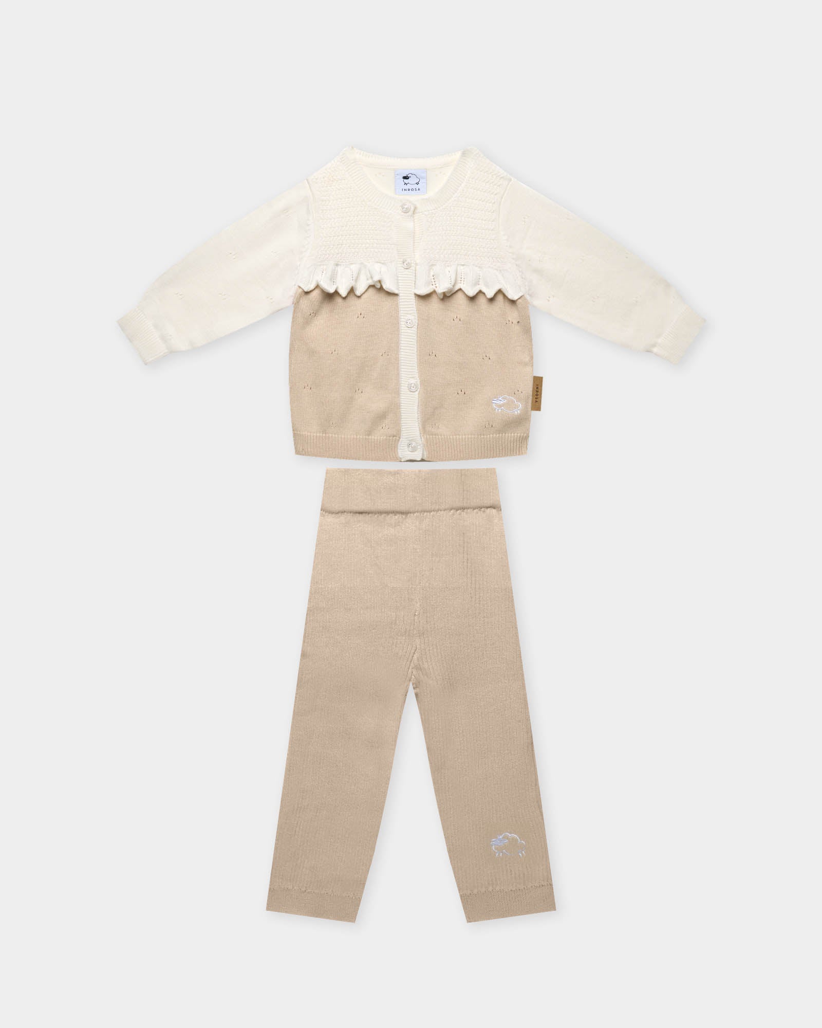 Completino coordinato Bimba - Beige