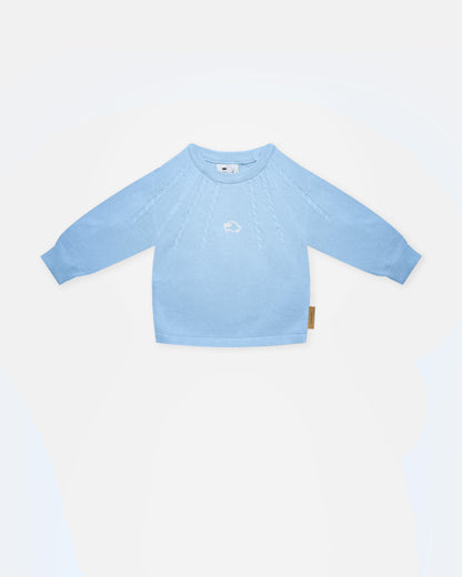 Maglioncino Treccia - Azzurro