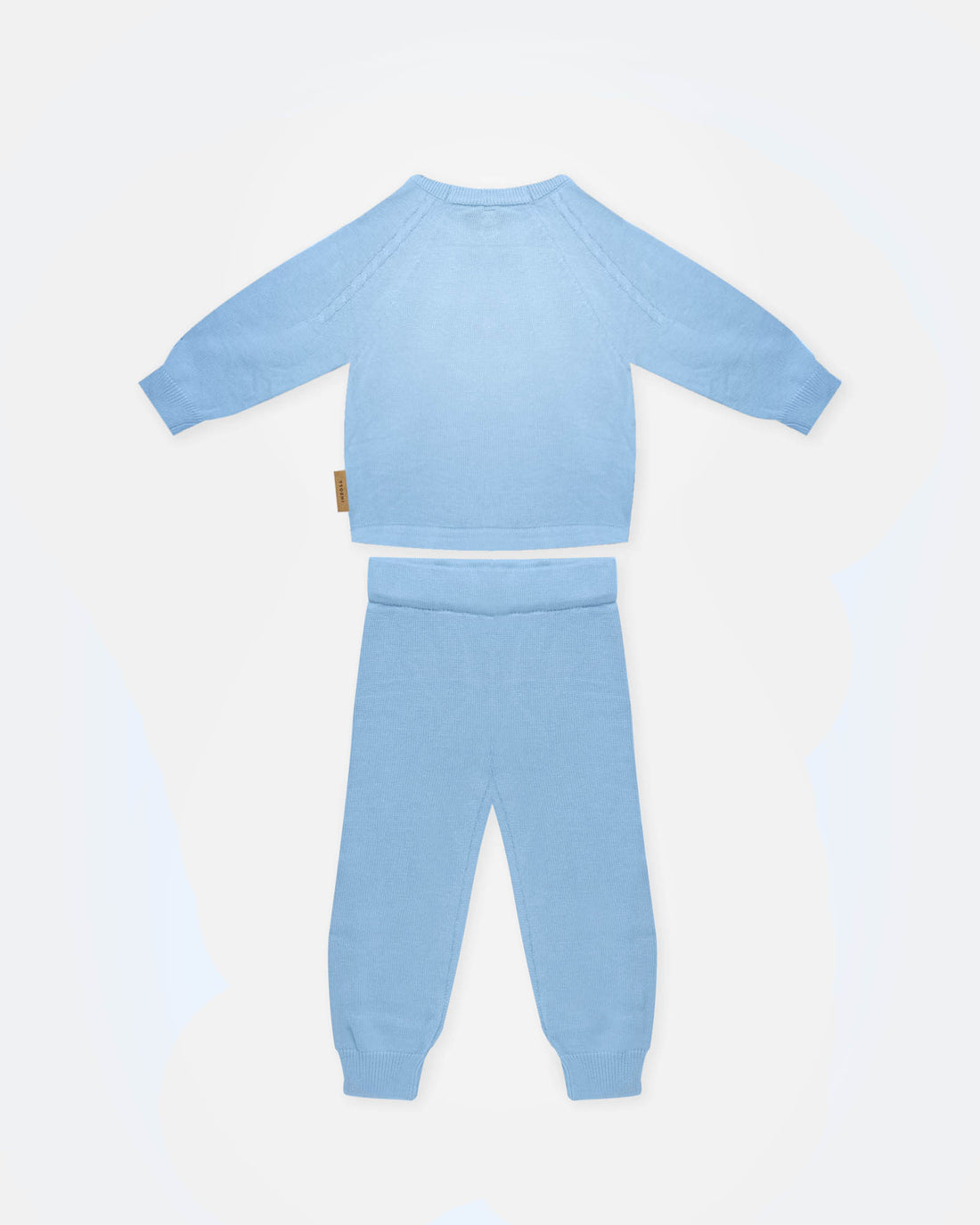 Completino coordinato Treccia - Azzurro