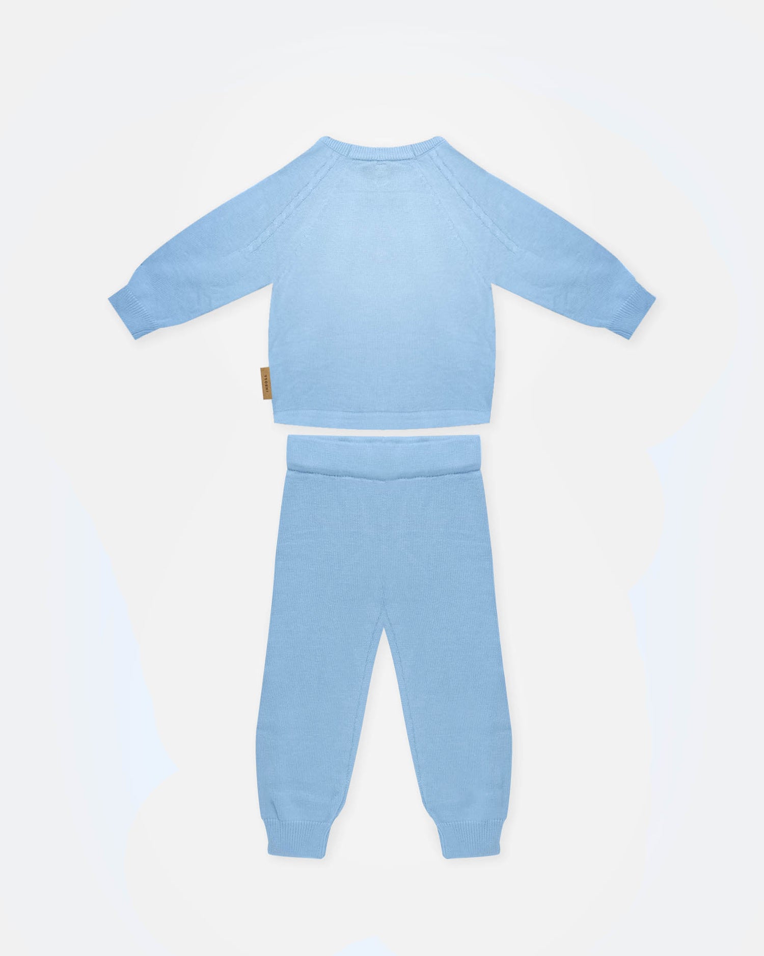 Completino coordinato Treccia - Azzurro