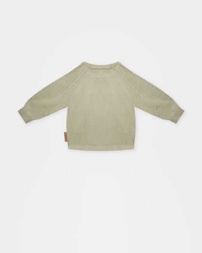 Maglioncino coordinato Treccia - Verde