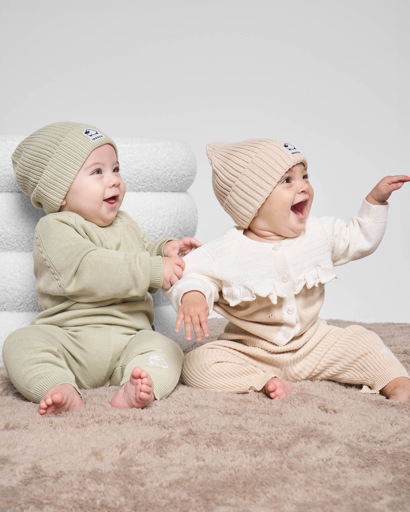 Completino coordinato Treccia - Verde