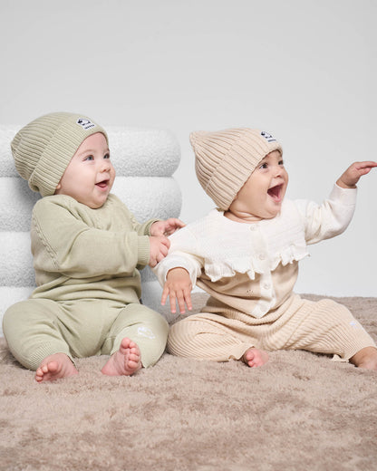 Completino coordinato Treccia - Verde