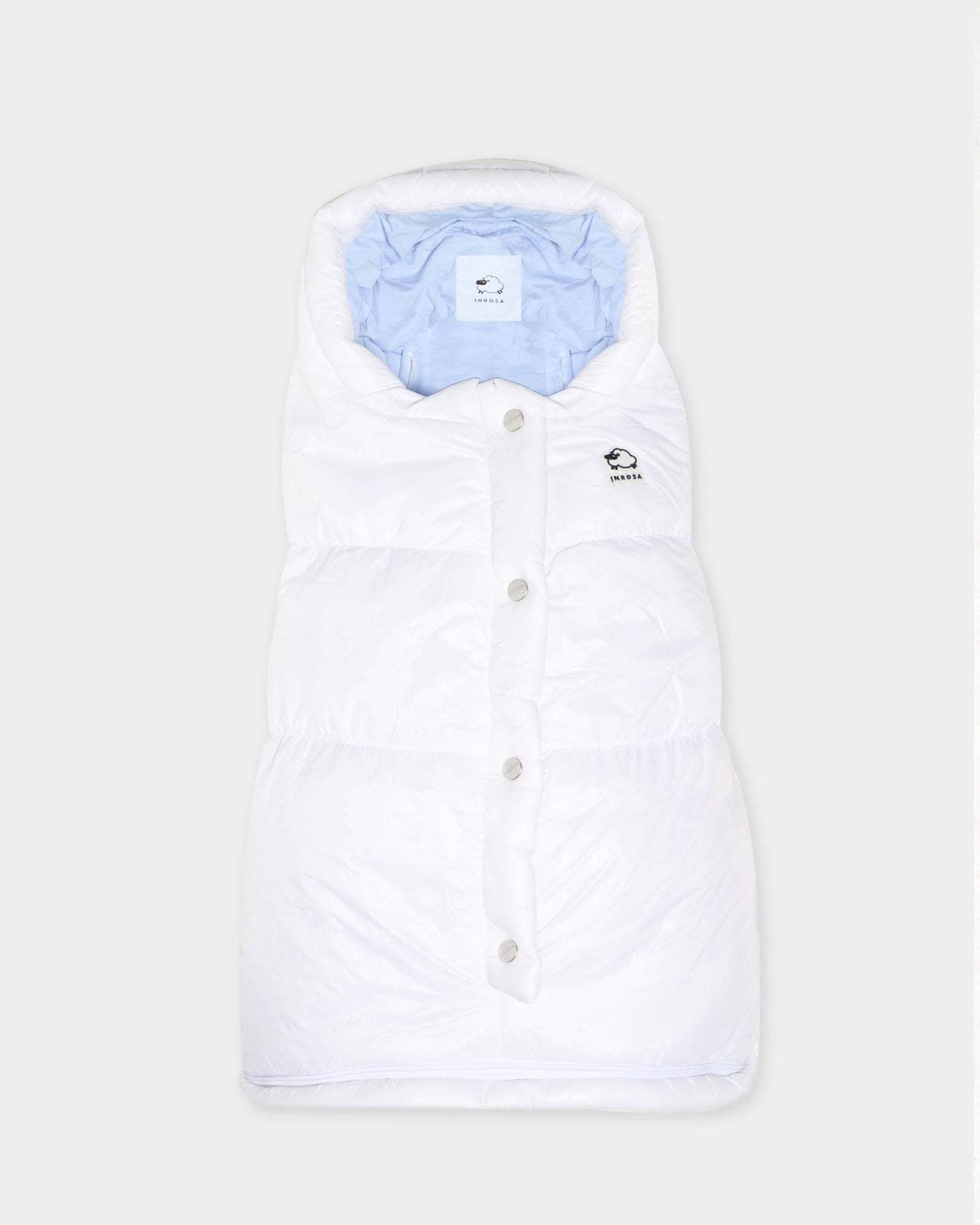 Sacco Outdoor White TOG 4.5 - Light Blue Version - 0-8 mesi