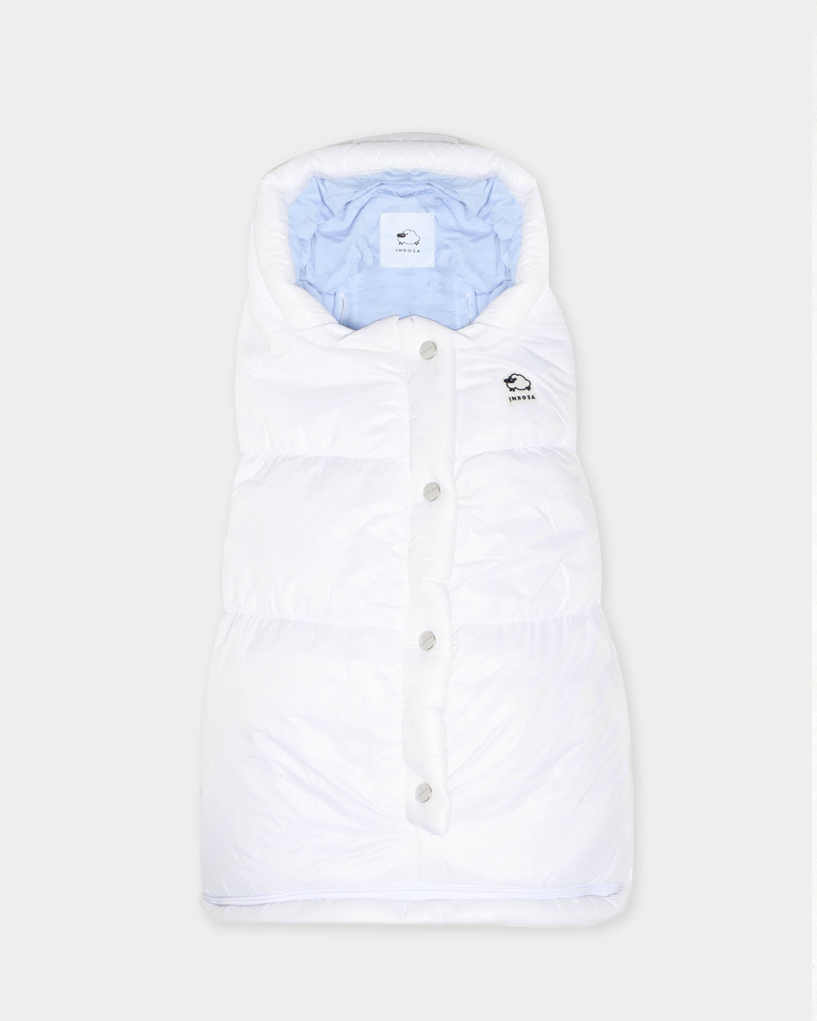 Sacco Outdoor White TOG 4.5 - Light Blue Version - 0-8 mesi