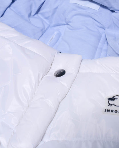 Sacco Outdoor White TOG 4.5 - Light Blue Version - 0-8 mesi